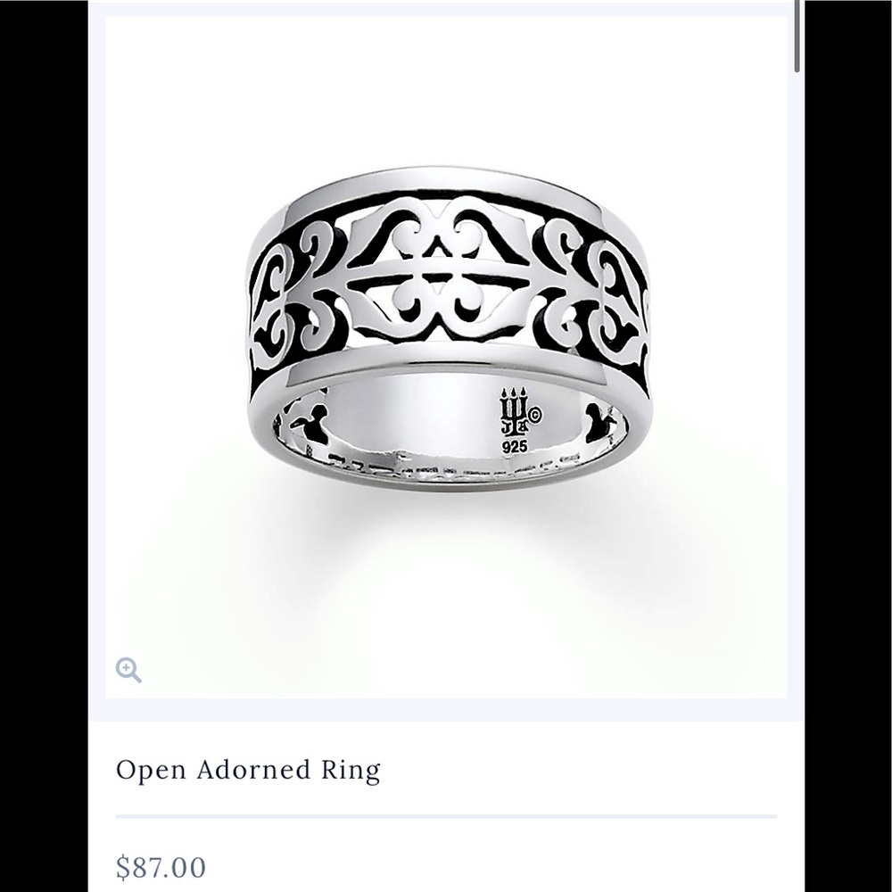 James Avery Open Adorned ring